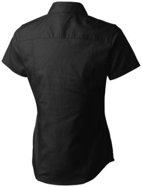 Женская рубашка с короткими рукавами Manitoba, цвет сплошной черный  размер XS - 38161990- Фото №4