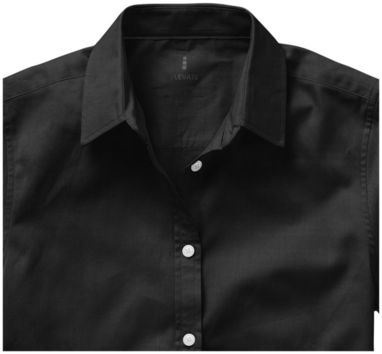 Женская рубашка с короткими рукавами Manitoba, цвет сплошной черный  размер XS - 38161990- Фото №5
