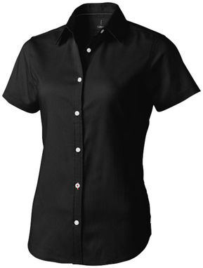 Женская рубашка с короткими рукавами Manitoba, цвет сплошной черный  размер S - 38161991- Фото №1