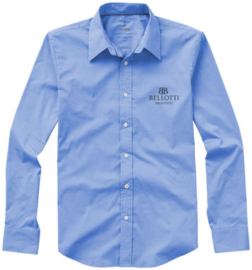 Рубашка с длинными рукавами Hamilton, цвет светло-синий  размер S - 38164401- Фото №2