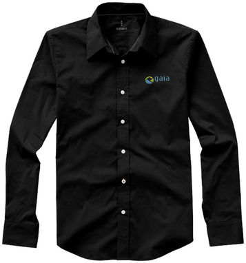 Рубашка с длинными рукавами Hamilton, цвет сплошной черный  размер XS - 38164990- Фото №3