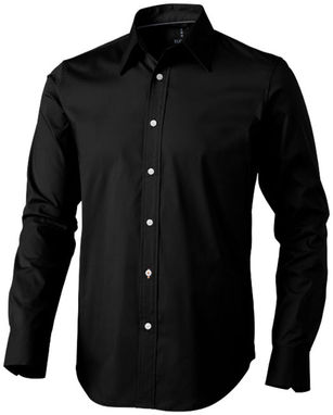 Рубашка с длинными рукавами Hamilton, цвет сплошной черный  размер M - 38164992- Фото №1