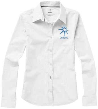 Женская рубашка с длинными рукавами Hamilton, цвет белый  размер XS - 38165010- Фото №2