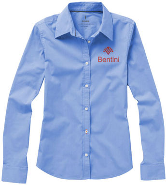 Женская рубашка с длинными рукавами Hamilton, цвет светло-синий  размер XS - 38165400- Фото №3