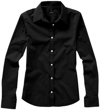 Женская рубашка с длинными рукавами Hamilton, цвет сплошной черный  размер XS - 38165990- Фото №4