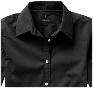 Женская рубашка с длинными рукавами Hamilton, цвет сплошной черный  размер XS - 38165990- Фото №6