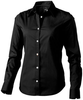 Женская рубашка с длинными рукавами Hamilton, цвет сплошной черный  размер L - 38165993- Фото №1