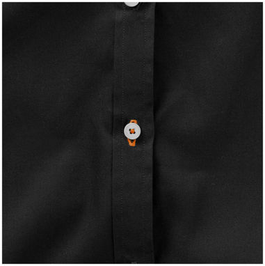 Женская рубашка с длинными рукавами Nunavut, цвет сплошной черный  размер XS - 38167990- Фото №6