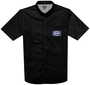 Рубашка с короткими рукавами Stirling, цвет сплошной черный - 38170991- Фото №2