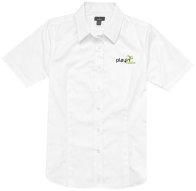 Женская рубашка с короткими рукавами Stirling, цвет белый - 38171010- Фото №2