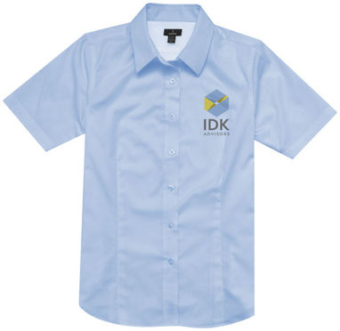 Женская рубашка с короткими рукавами Stirling, цвет матовый синий - 38171410- Фото №2