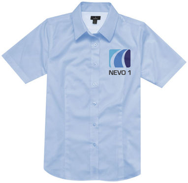 Жіноча сорочка з короткими рукавами Stirling, колір синій матовий - 38171410- Фото №3