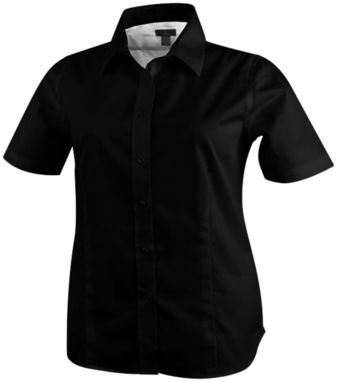 Женская рубашка с короткими рукавами Stirling, цвет сплошной черный - 38171990- Фото №1