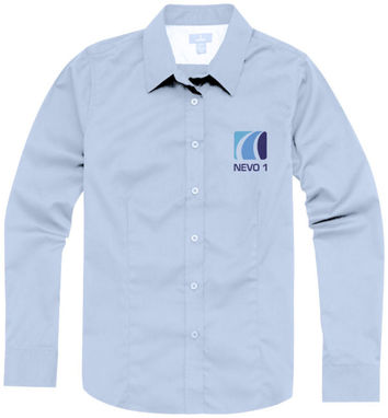Женская футболка с длинными рукавами Wilshire, цвет матовый синий  размер XS - 38173410- Фото №2