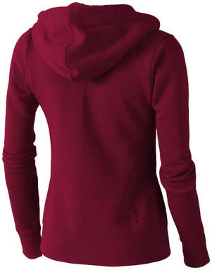 Жіночий светр Arora з капюшоном і застібкою-блискавкою на всю довжину, колір бургунді  розмір XS - 38212240- Фото №5