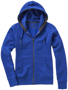 Жіночий светр Arora з капюшоном і застібкою-блискавкою на всю довжину, колір синій  розмір XL - 38212444- Фото №4