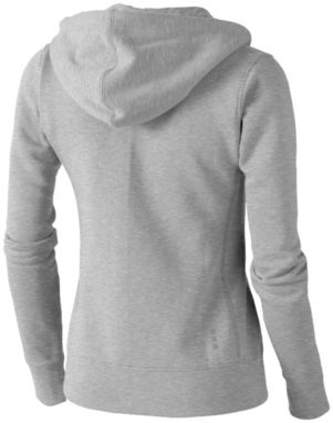 Женский свитер Arora с капюшоном и застежкой-молнией на всю длину, цвет серый меланж  размер XS - 38212960- Фото №5