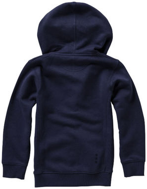 Дитячий светр Arora з капюшоном і застібкою-блискавкою на всю довжину, колір темно-синій  розмір 104 - 38213491- Фото №5