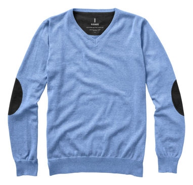 Пуловер Spruce с V-образным вырезом, цвет светло-синий  размер XS - 38217400- Фото №3