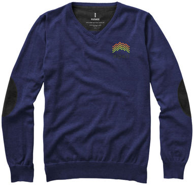 Пуловер Spruce с V-образным вырезом, цвет темно-синий  размер XS - 38217490- Фото №2