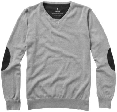 Пуловер Spruce з V-подібним вирізом, колір сірий меланж  розмір XS - 38217960- Фото №3
