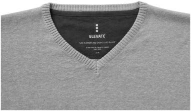 Пуловер Spruce з V-подібним вирізом, колір сірий меланж  розмір XS - 38217960- Фото №5