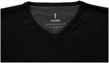 Пуловер Spruce з V-подібним вирізом, колір суцільний чорний  розмір XS - 38217990- Фото №5