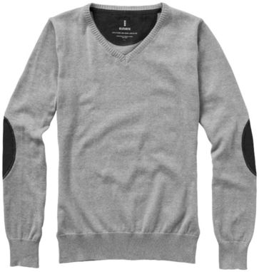 Женский пуловер Spruce с V-образным вырезом, цвет серый меланж  размер M - 38218962- Фото №3