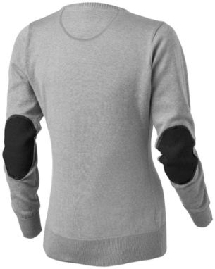 Женский пуловер Spruce с V-образным вырезом, цвет серый меланж  размер M - 38218962- Фото №4