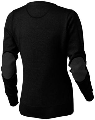 Женский пуловер Spruce с V-образным вырезом, цвет сплошной черный  размер XS - 38218990- Фото №4
