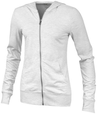 Жіночий светр Garner з капюшоном і застібкою-блискавкою на всю довжину, колір білий  розмір XS - 38220010- Фото №1