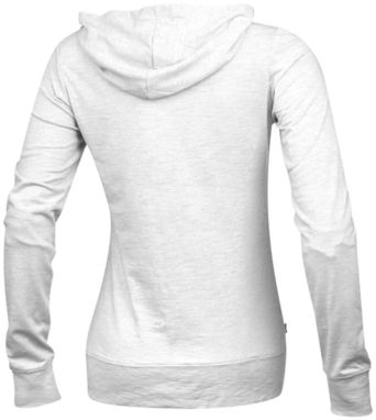 Жіночий светр Garner з капюшоном і застібкою-блискавкою на всю довжину, колір білий  розмір XS - 38220010- Фото №4