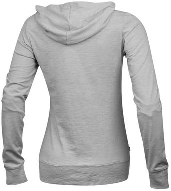 Жіночий светр Garner з капюшоном і застібкою-блискавкою на всю довжину, колір сірий меланж  розмір XS - 38220960- Фото №4