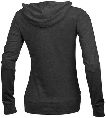 Женский свитер Garner с капюшоном и застежкой-молнией на всю длину, цвет темно-серый  размер XS - 38220980- Фото №4