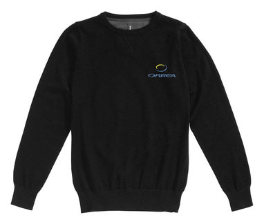 Пуловер с круглым вырезом Fernie, цвет сплошной черный - 38221992- Фото №2