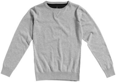 Жіночий пуловер з круглим вирізом Fernie, колір сірий меланж  розмір L - 38222963- Фото №3