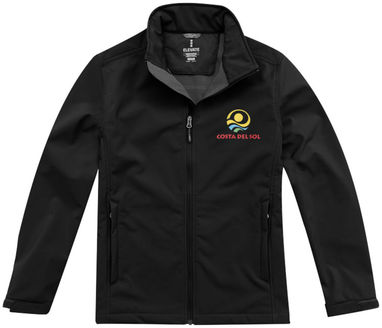 Куртка софтшел Maxson, колір суцільний чорний  розмір S - 38319991- Фото №2