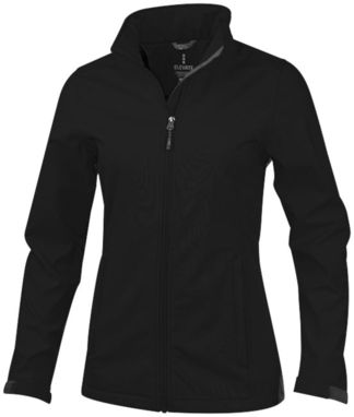 Женская куртка софтшел Maxson, цвет сплошной черный  размер XS - 38320990- Фото №1