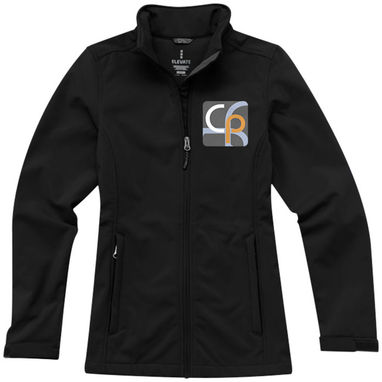 Женская куртка софтшел Maxson, цвет сплошной черный  размер XS - 38320990- Фото №2