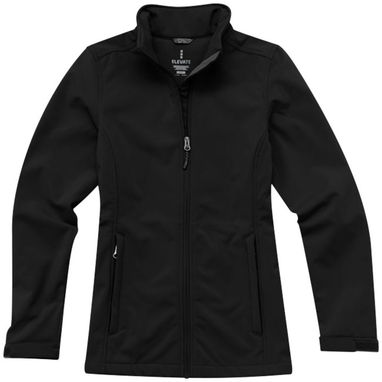 Женская куртка софтшел Maxson, цвет сплошной черный  размер XS - 38320990- Фото №3