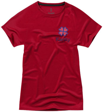 Женская футболка с короткими рукавами Niagara, цвет красный  размер S - 39011251- Фото №2