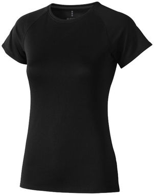 Женская футболка с короткими рукавами Niagara, цвет сплошной черный  размер S - 39011991- Фото №1