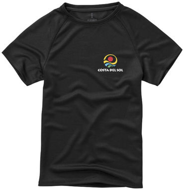 Дитяча футболка Niagara, колір суцільний чорний  розмір 140 - 39012994- Фото №2