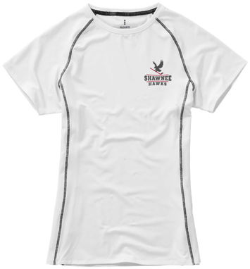 Женская футболка с короткими рукавами Kingston, цвет белый  размер L - 39014013- Фото №2