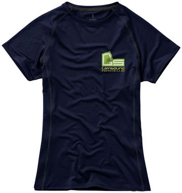 Женская футболка с короткими рукавами Kingston, цвет темно-синий  размер L - 39014493- Фото №2