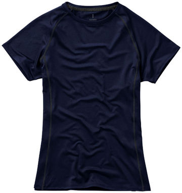 Женская футболка с короткими рукавами Kingston, цвет темно-синий  размер L - 39014493- Фото №3