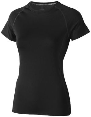 Женская футболка с короткими рукавами Kingston, цвет сплошной черный  размер XS - 39014990- Фото №1