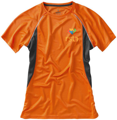 Женская футболка с короткими рукавами Quebec, цвет оранжевый  размер M - 39016332- Фото №2