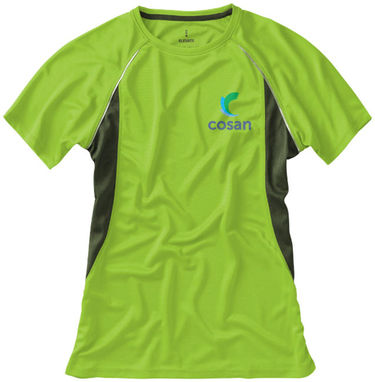 Женская футболка с короткими рукавами Quebec, цвет зеленое яблоко  размер L - 39016683- Фото №2
