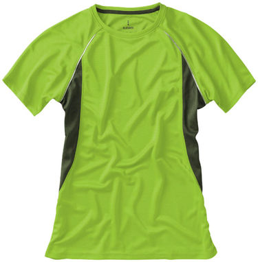 Женская футболка с короткими рукавами Quebec, цвет зеленое яблоко  размер L - 39016683- Фото №3